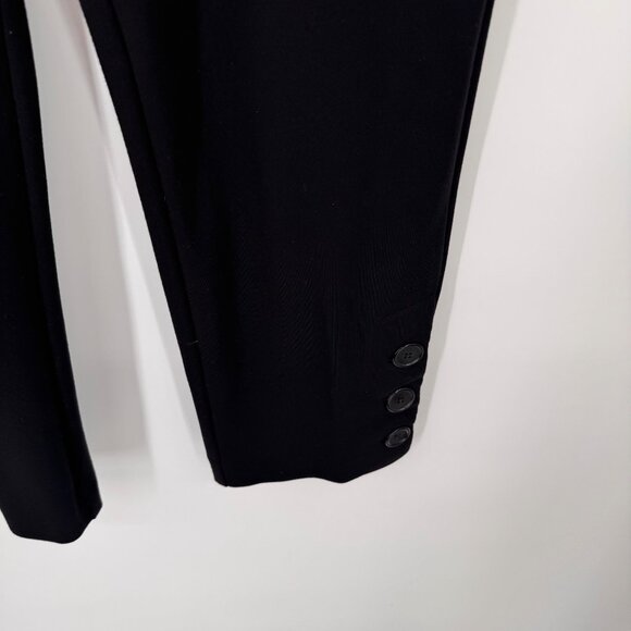 Chicos 2.5 Womens Black Pull-On Ankle Pants Button Detail Size 14 - Picture 8 of 14